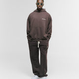 Hoodie Oversized Básico V4 - Café Chocolate