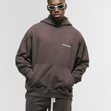 Hoodie Oversized Básico V4 - Café Chocolate