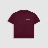 Camiseta Boxy Fit Básica V3 - Burgundy