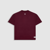 Camiseta Boxy Fit Básica V3 - Burgundy