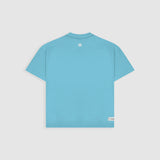 Camiseta Boxy Fit Básica V4 - Azul Claro