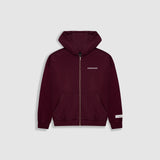 Zip Hoodie Oversized Básico V3 - Burgundy