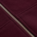 Zip Hoodie Oversized Básico V3 - Burgundy