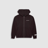 Zip Hoodie Oversized Básico V4 - Café Chocolate
