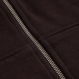 Zip Hoodie Oversized Básico V4 - Café Chocolate