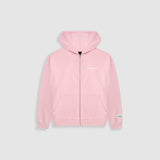 Zip Hoodie Oversized Básico V3 - Rosado Pastel