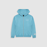Zip Hoodie Oversized Básico V4 - Azul Claro