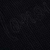 Zip Up Knit Bomber Jacket - Negro