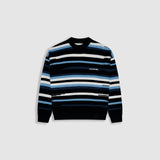 Striped Knitwear Sweater – Azul, Crema y Negro