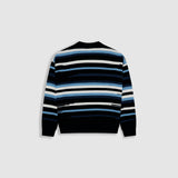 Striped Knitwear Sweater – Azul, Crema y Negro