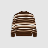 Striped Knitwear Sweater – Café, Crema y Beige