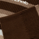 Striped Knitwear Sweater – Café, Crema y Beige