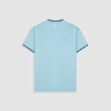Camiseta Ringer Tee – Azul Cielo