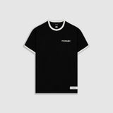 Camiseta Ringer Tee – Negro y Off White
