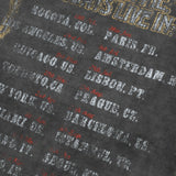 Camiseta Boxy Fit World Tour - Gris Desgastado (Exclusiva)