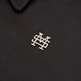 Records Faux Leather Jacket - Café Oscuro