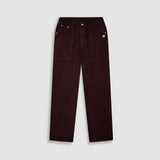 Pocket Straight Pants – Burgundy