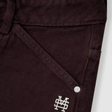 Pocket Straight Pants – Burgundy