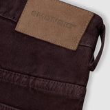 Pocket Straight Pants – Burgundy