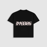 Camiseta Boxy Fit Speed - Negro Oscuro