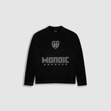 Camiseta Oversized Shield Waffle Long Sleeve - Negro (Exclusive)