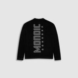 Camiseta Oversized Shield Waffle Long Sleeve - Negro (Exclusive)