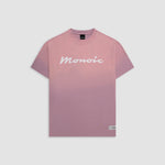 Camiseta Boxy Fit Riva rosado malva con estrella en la espalda y “Monoic” en el pecho en corrosión | MONOIC 
