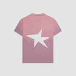 Camiseta Boxy Fit Riva rosado malva con estrella en la espalda y “Monoic” en el pecho en corrosión | MONOIC 