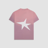 Camiseta Boxy Fit Riva rosado malva con estrella en la espalda y “Monoic” en el pecho en corrosión | MONOIC 