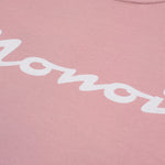 Camiseta Boxy Fit Riva rosado malva con estrella en la espalda y “Monoic” en el pecho en corrosión | MONOIC 