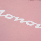 Camiseta Boxy Fit Riva rosado malva con estrella en la espalda y “Monoic” en el pecho en corrosión | MONOIC 