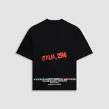 Camiseta Boxy Italia - Negro Oscuro