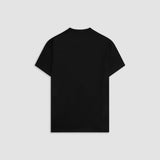 Camiseta Muscle Fit negra con monograma bordado y ajuste ceñido | MONOIC 