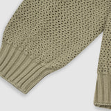 Knit Monogram Sweater - Verde Oliva