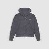 Zip Knitwear Hoodie - Gris Raton