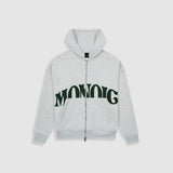 Supremo Double Zip Hoodie - Gris Jaspe