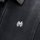 Aviator Denim Jacket - Negro Desgastado