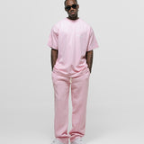 Camiseta Logo Oversized V3 - Rosado Pastel