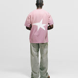 Camiseta Boxy Fit Riva - Rosado Malva Degradé