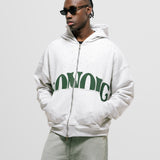 Supremo Double Zip Hoodie - Gris Jaspe