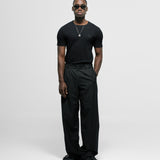 Trouser a Rayas - Negro Oscuro