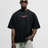 Camiseta Boxy Italia - Negro Oscuro