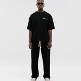 Camiseta Boxy Fit Básica V2 - Negro Oscuro