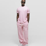 Camiseta Regular Fit Básica V3 - Rosado Pastel