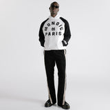 Raglan Hoodie Monoic Paris - Blanco y Negro